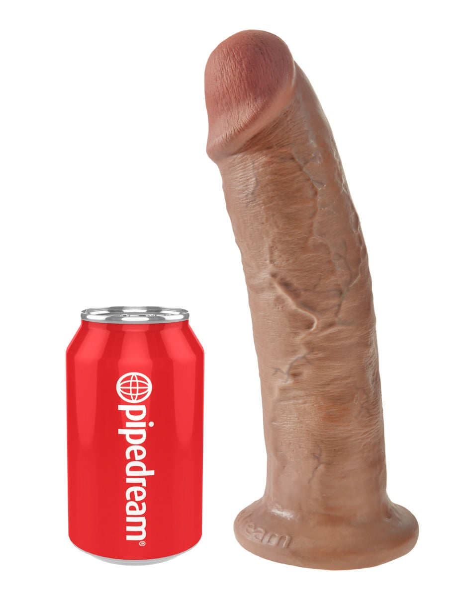 Pipedream King Cock 10 Inch Suction Sensation Dildo - Tan > Dildos > Large Dildos