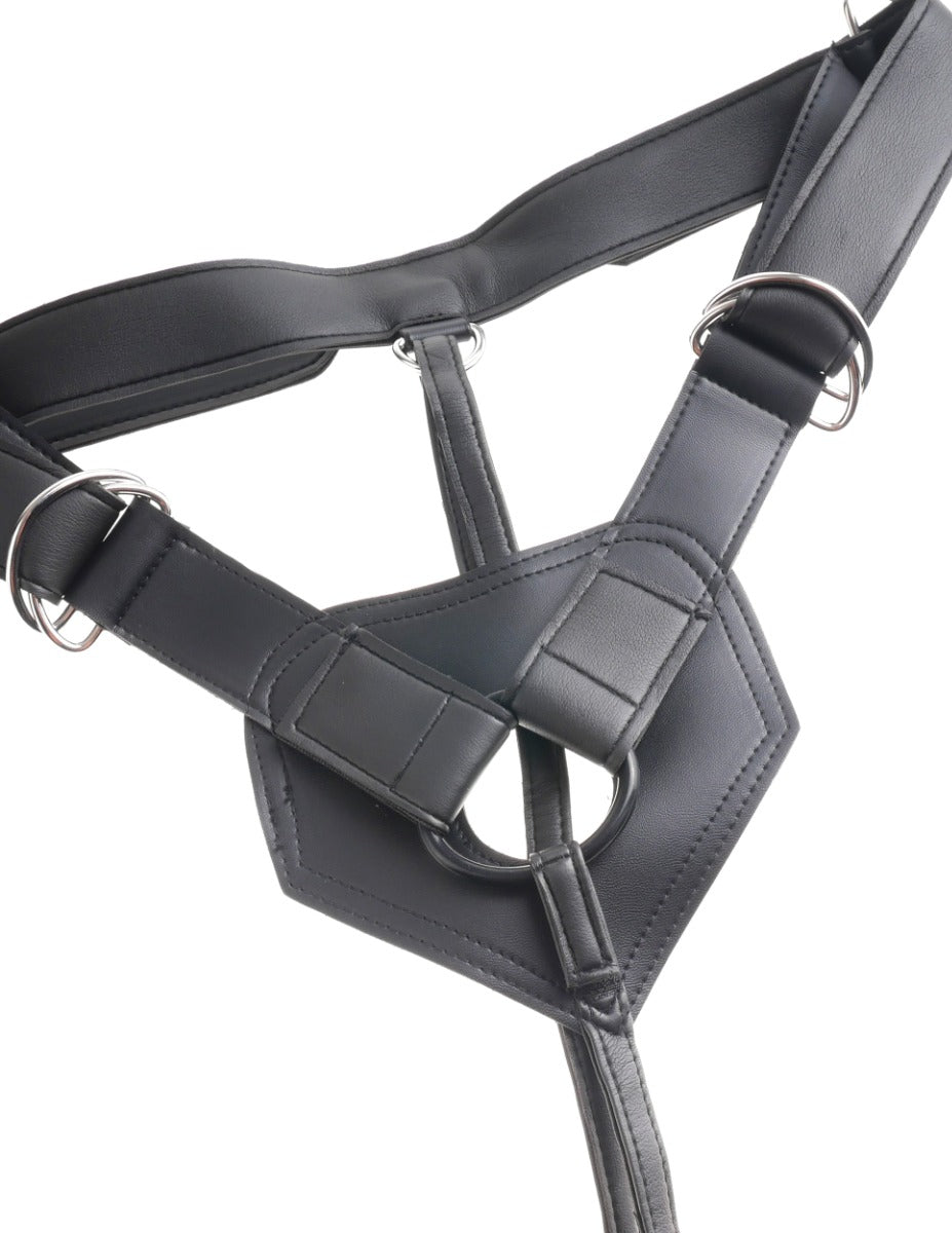 King Cock Strap-On Harness with 7 Inch Realistic Silicone Cock – 7 Inch Strap-On > Dildos > Strap On Harnesses