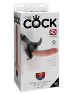 King Cock Strap-On Harness with Realistic Dildo – 6 to 9 Inch > Dildos > Strap On Harnesses