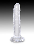 King Cock Clear 6 Inch – Realistic Translucent Flexible Silicone Dildo > Dildos > Realistic Dildos