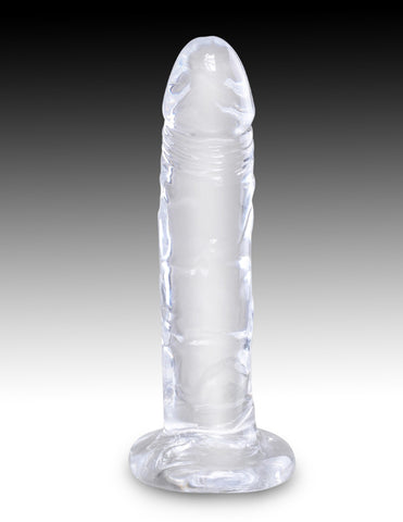 King Cock Clear 6 Inch – Realistic Translucent Flexible Silicone Dildo > Dildos > Realistic Dildos