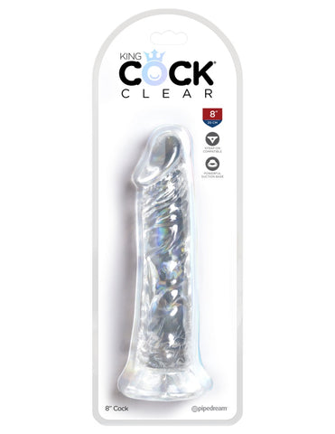 King Cock Clear 8 Inch Realistic Dildo – Transparent Silicone 8 Inch Dildo > Dildos > Realistic Dildos