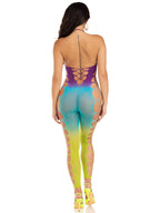 Ombre Footless Bodystocking (Ocean) – Seamless One Size Lingerie > Clothes > Bodies and Playsuits