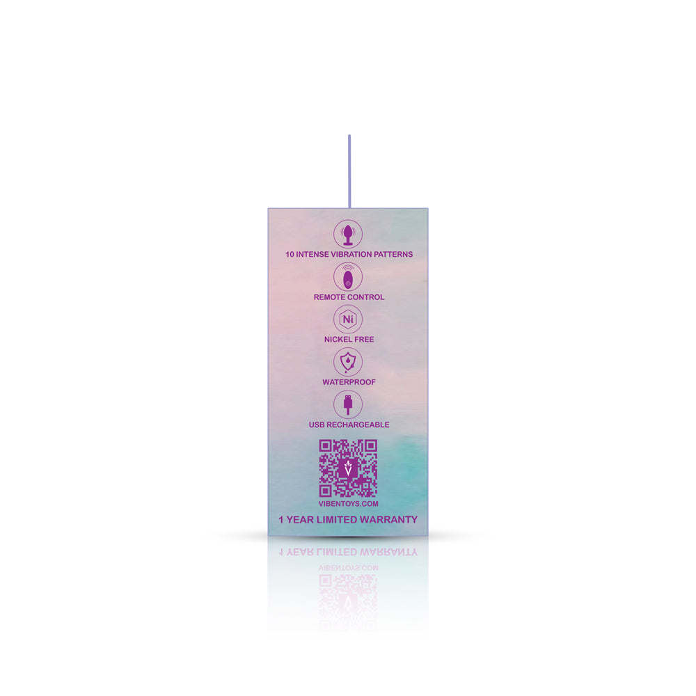 Viben Small Purple Metal Remote-Controlled Vibrating Plug > Anal Range > Vibrating Butt Plugs