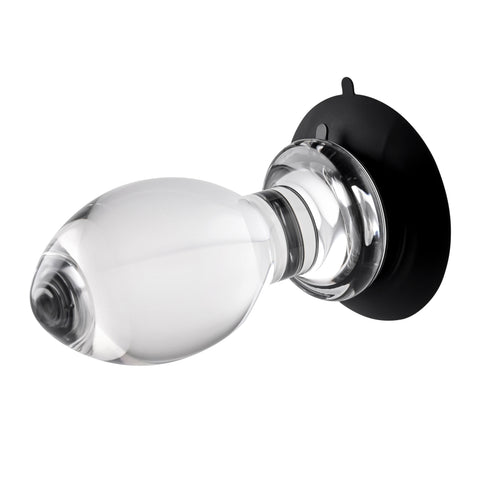 Gender X Crystal Ball - Glass Butt Plug with Suction Base 10.1cm > Sex Toys > Glass