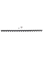 Sex & Mischief Heart Day Collar Choker Style Necklace in Faux Leather > Clothes > Womens Leather