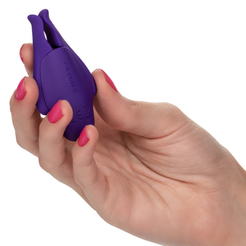 Nipple Play Rechargeable Nipplettes in Purple Vibrating Stimulators Nipple Stimulators