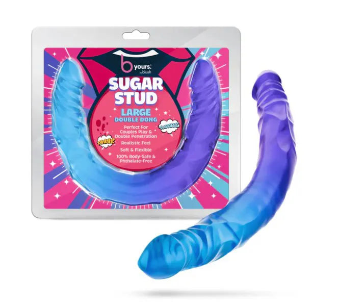 B Yours Sugar Stud 13.75 Inches – Flexible Double Dong Vibrator Multi > Dildos > Double Dildos