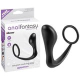 Pipedream ANAL TOYS Black Anal Fantasy Collection Ass-gasm Cock Ring Plug -  (4'') Prostate Massager 603912332193