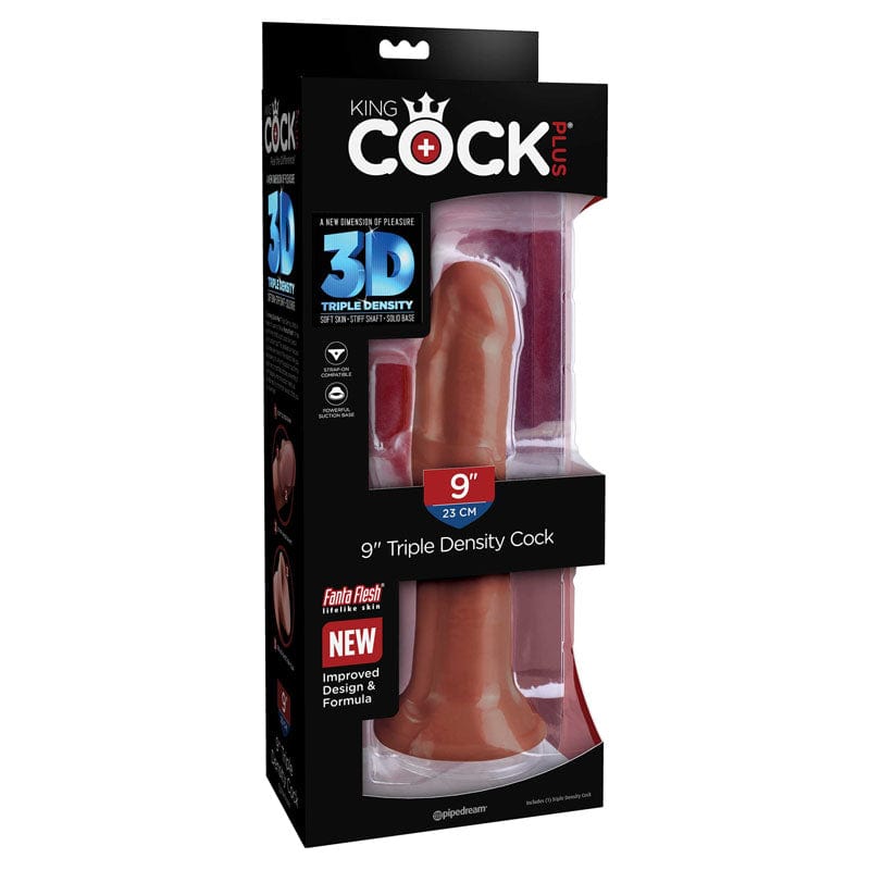 Pipedream DONGS Brown King Cock Plus 8'' Triple Density Cock  Brown-  20.3 cm Dong 603912770476