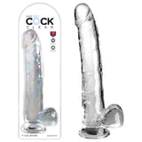 Pipedream DONGS Clear King Cock  11'' Cock with Balls - 603912774665