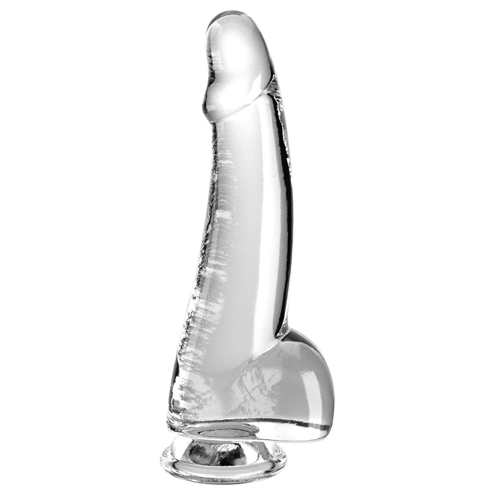 Pipedream DONGS Clear King Cock  7.5'' Cock with Balls 603912774672