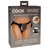 Pipedream STRAP-ONS Black King Cock Elite Comfy Body Dock Strap-On Harness -  Adjustable Strap-On Harness (No Probe Included) 603912771527