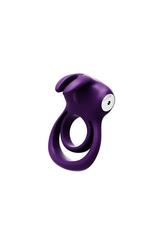 Thunder Bunny Rechargeable Dual Ring Black Pearl Adult Toy Cock Rings Vibrating