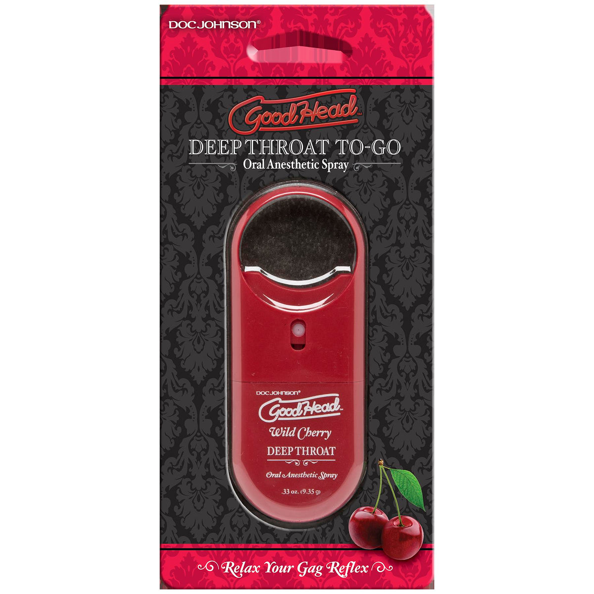 GoodHead To-Go Deep Throat Spray (Wild Cherry) – Oral Desensitizing Spray 9ml > Lube > Oral Gels & Sprays