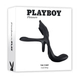 Playboy Pleasure COCK RINGS Black Playboy Pleasure The 3 Way 844477021287
