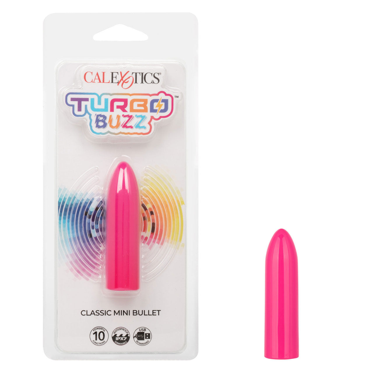 Turbo Buzz Mini Bullet Vibrator Blue Waterproof Discreet Use BULLETS