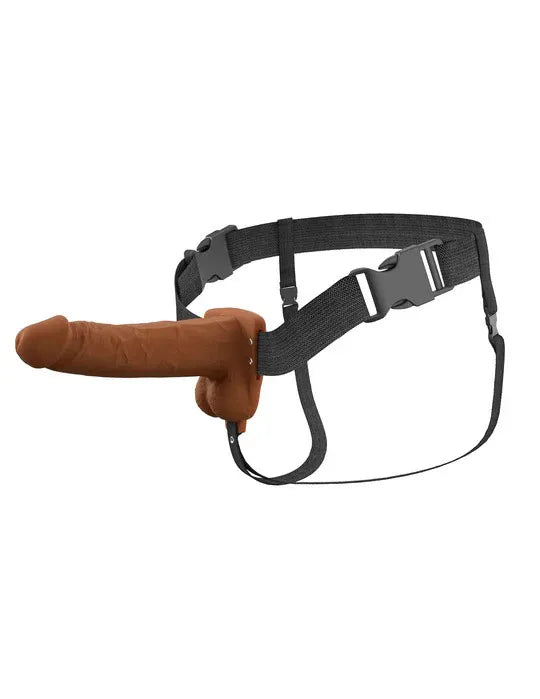 Fantasy X-Tensions Elite (Light) – 7 Inch Vibrating Hollow Silicone Strap-On > Dildos > Strap On Harnesses