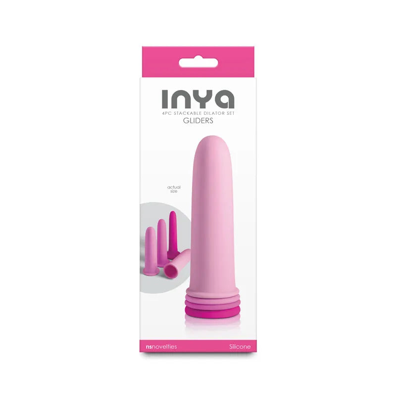Inya Gliders (Pink) – Silicone Dilator Set with Stackable Sleeves > Sex Toys > Dilators