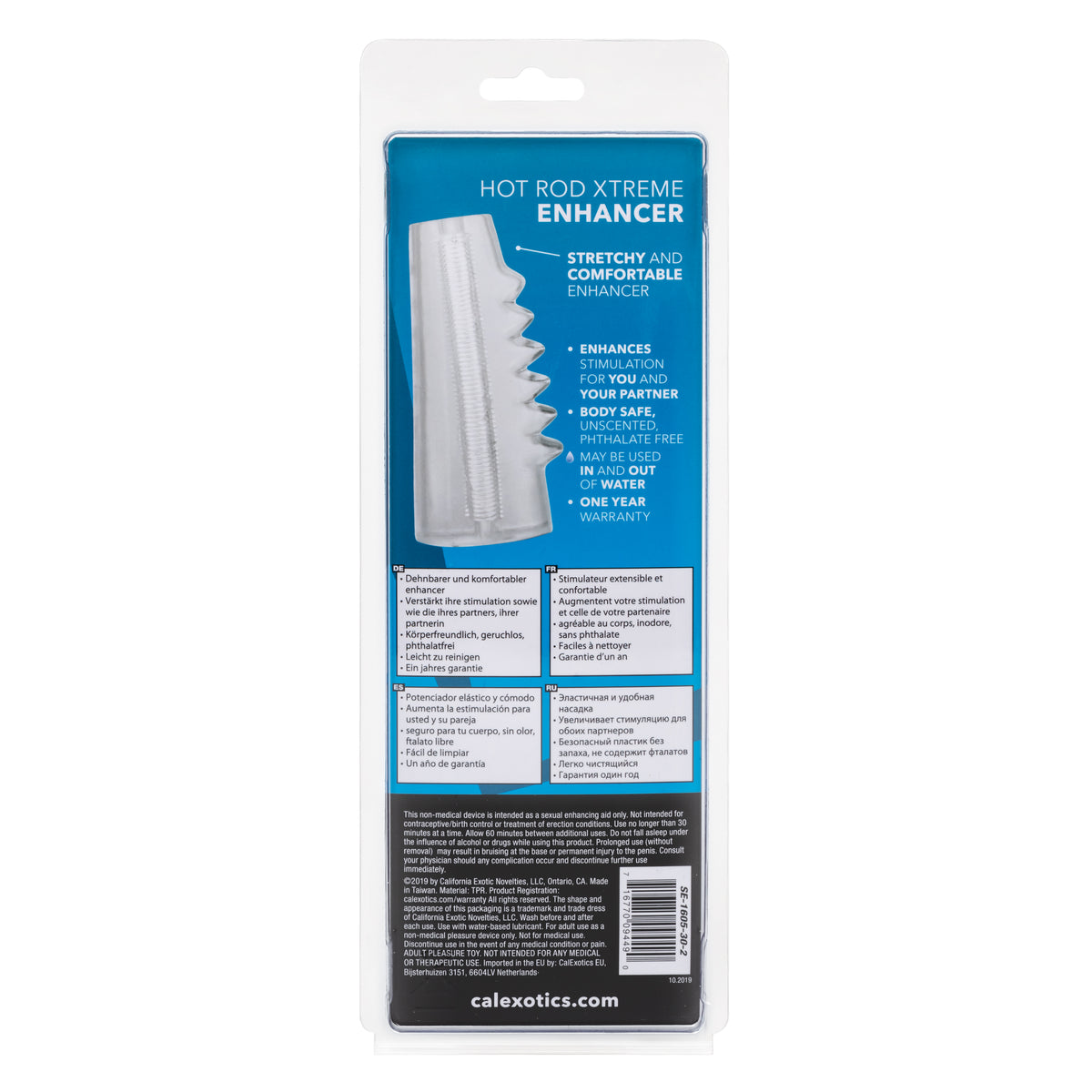 Hot Rod Xtreme Enhancer Clear Stretchy Girth Enhancement Penis Sleeve > Sex Toys For Men > Penis Sleeves