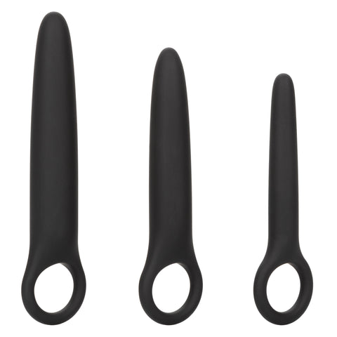 Boundless Dilator Trio Black Silicone Set with Three Graduated Sizes and Easy Finger Loop Dilators