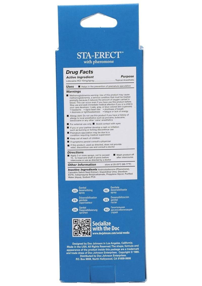 Sta Erect Delay Spray for Men 59ml Bottle > Essentials > Mens Enhancers