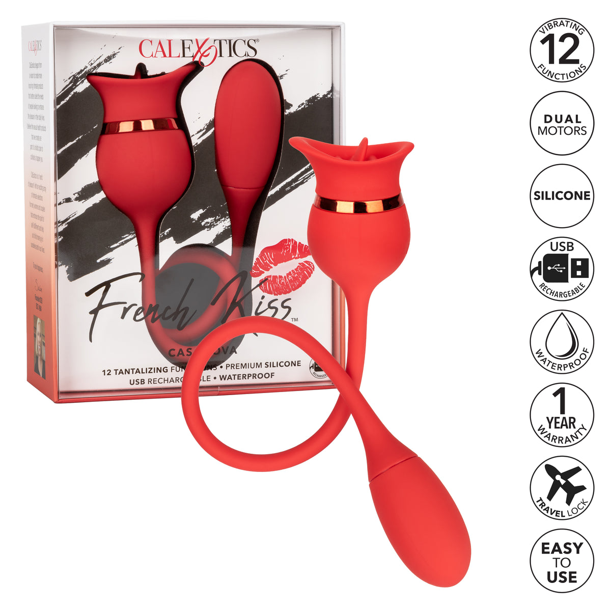 Casanova French Kiss – Dual Motor Vibrating Bullet Teaser Vibrator > Sex Toys For Ladies > Clitoral Vibrators and Stimulators