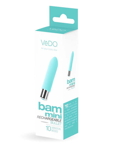 Bam Mini Rechargeable Bullet Vibrator Turquoise for Pleasure Blue|Green BULLETS