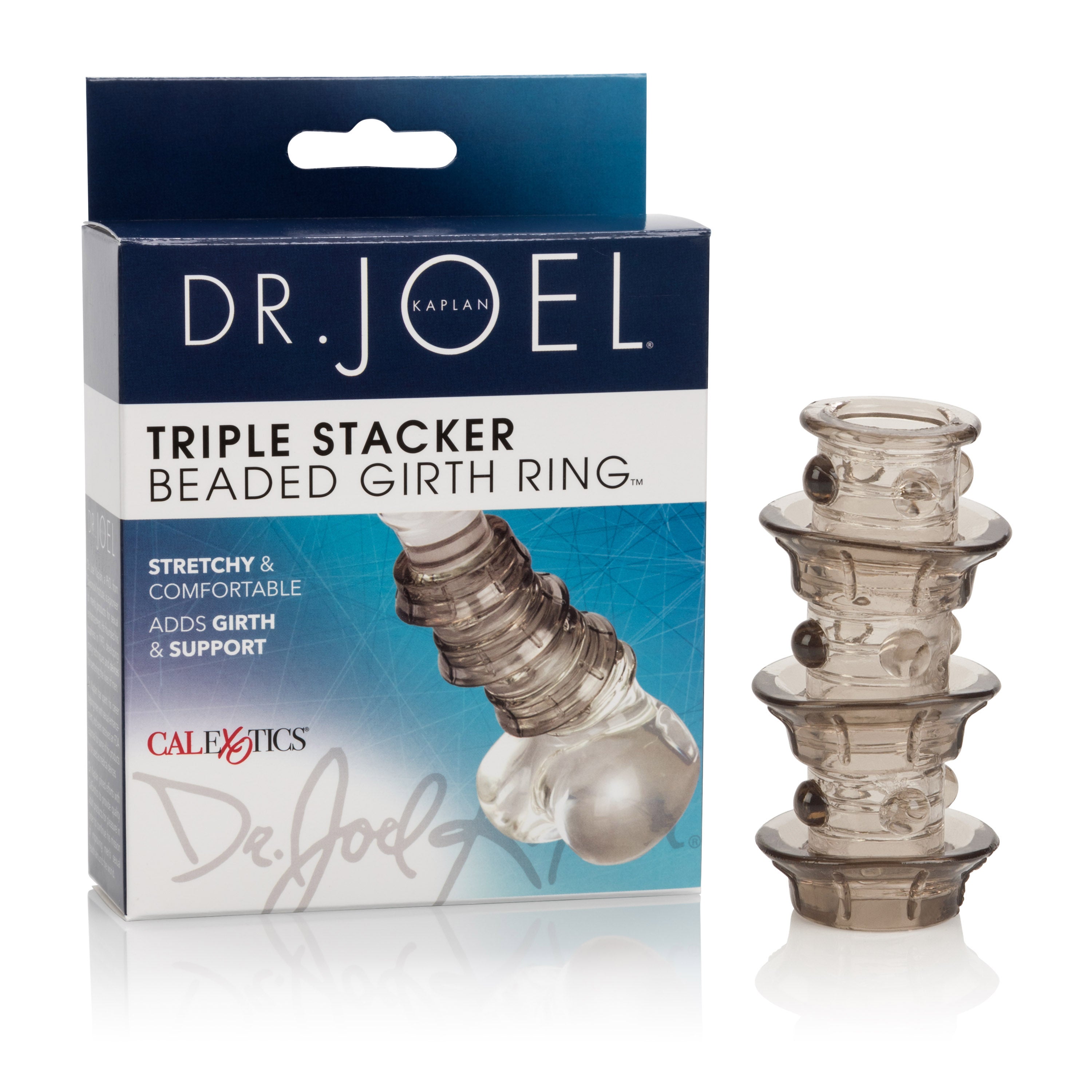 Dr Joel Kaplan Beaded Triple Stacker Stretchy Cock Ring SLEEVES