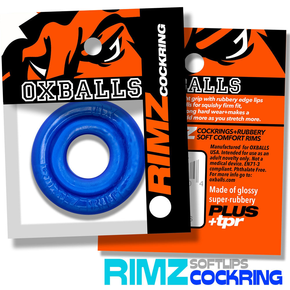 Rimz Big Single Ring (Black) – Larger Comfort-Fit Cockring Blue > Cock Ring > Single