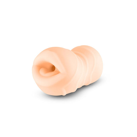 NS Novelties Pocket Pals (Brown) – Textured Mouth Stroker Sleeve Strokers - Manual