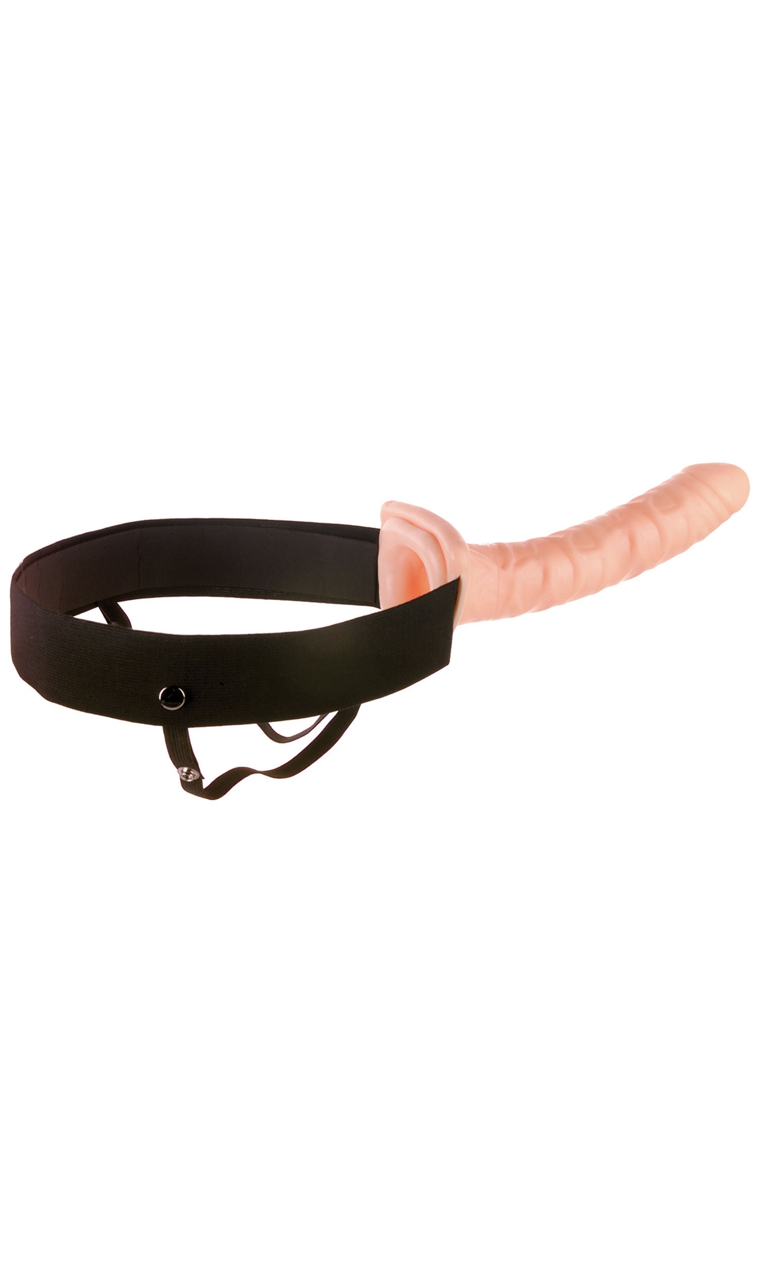 Fetish Fantasy 10 Inch Hollow Strap-On Dildo in Flesh Tone Beige Dongs Big