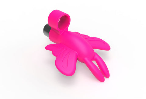 Flirt Finger Butterfly Silicone Vibrator for Clit Stimulation Suction Stimulator