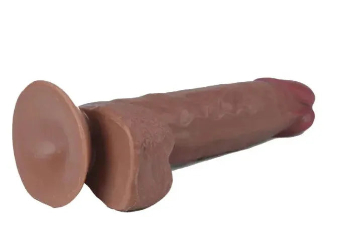 Real Skin 7.5 Inch Dual-Layer Sliding Skin Dildo > Dildos > Realistic Dildos