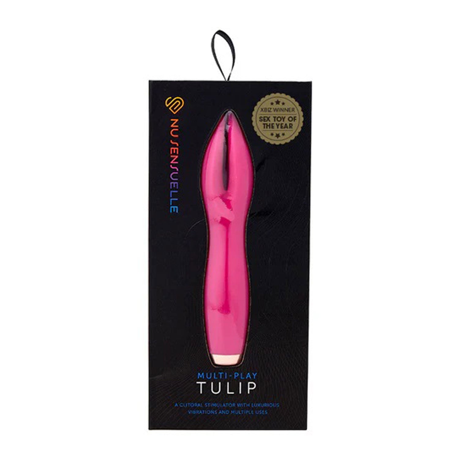 Nu Sensuelle Multi-Play Tulip Vibrator Magenta for Adults Pink Electric Massager