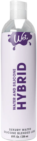 Wet Hybrid Luxury Water Silicone Blend Based Lubricant 4 Oz Hybrid Lube