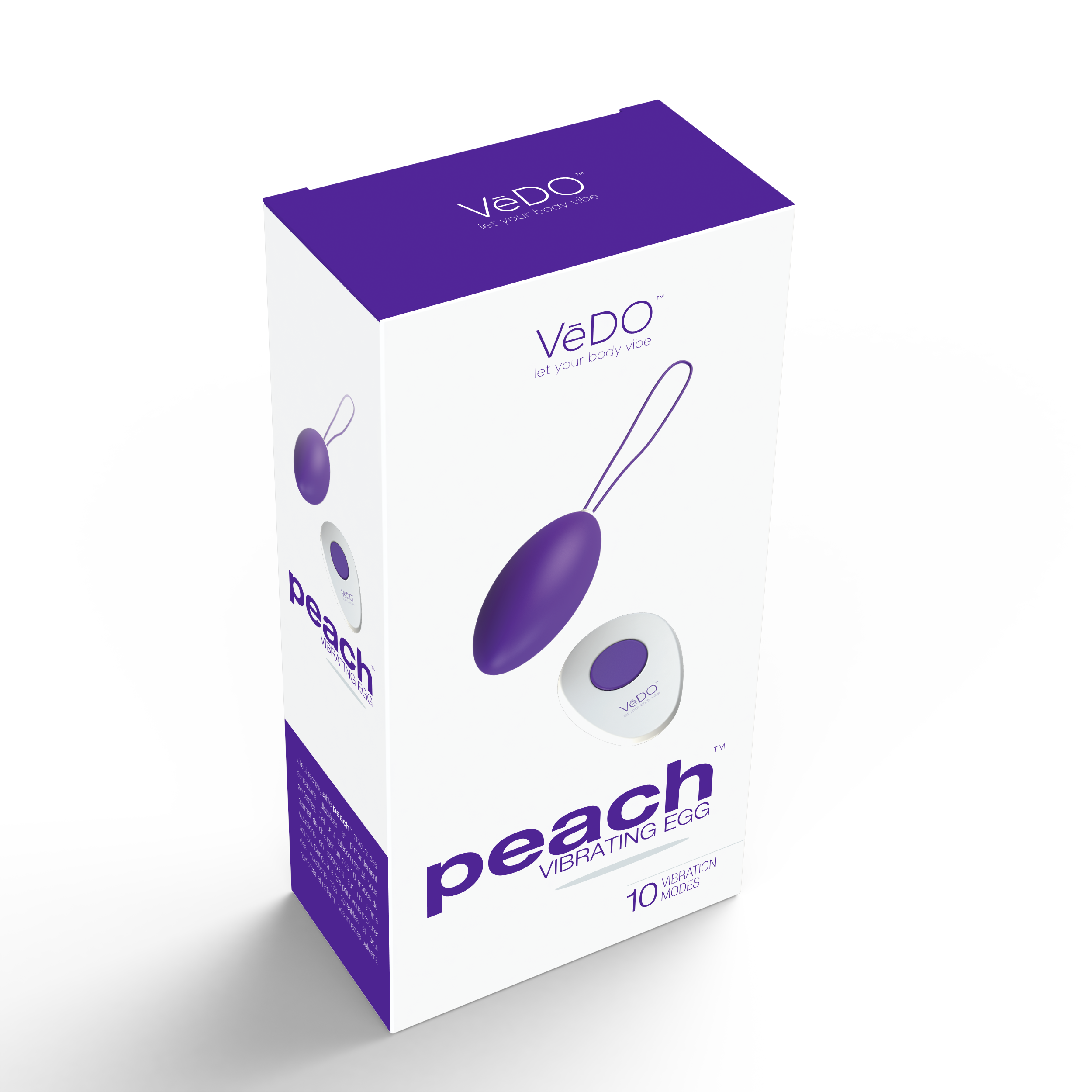 Peach Vibrating Egg in Foxy Pink Quiet Powerful Adult Toy BULLETS & EGGS