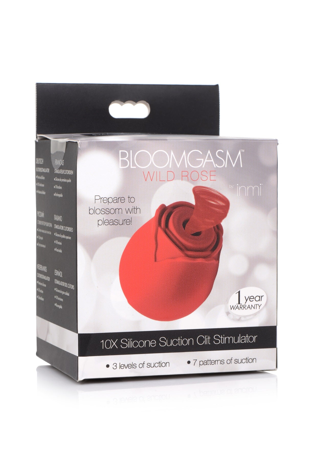 Inmi Bloomgasm 10X Silicone Suction Clit Stimulator Red > Sex Toys For Ladies > Rose Stimulators