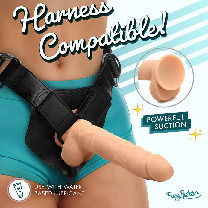7 Inch Silicone Dildo with Realistic Head and Balls Light > Dildos > Realistic Dildos