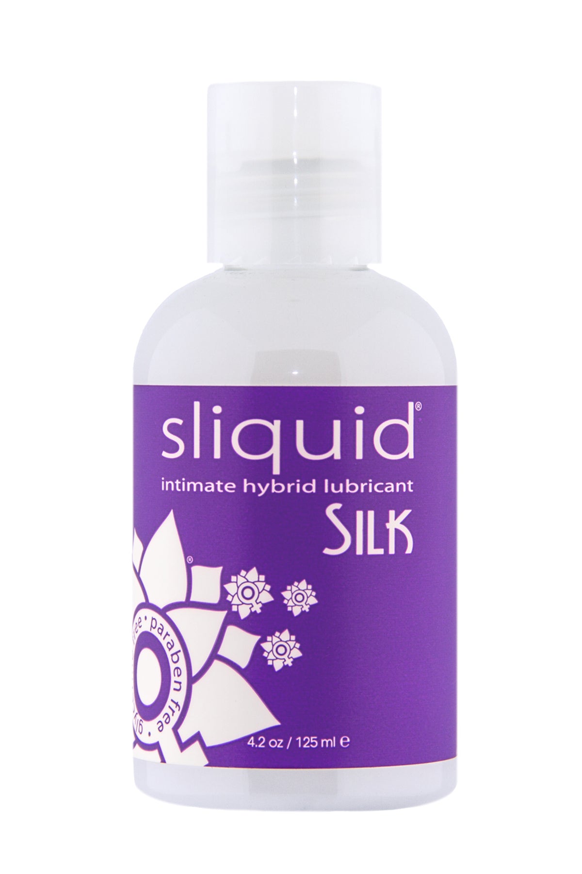 Sliquid Naturals Silk Hybrid Lubricant (125ml) – Vegan Friendly Long-Lasting Personal Lubricant > Lube > Hybrid