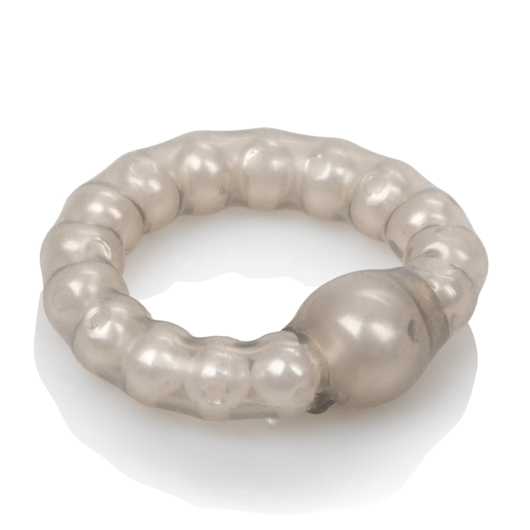 CalExotics Pearl Beaded Stretch Ring with Stimulating Beads – Prolong Ring for Men > Cock Ring > Single