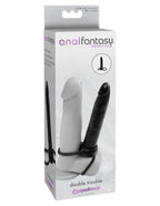 Anal Fantasy Collection Double Trouble 5.3 Inch Anal Dong and Cock Ring Set > Anal Range > Anal Probes