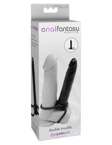 Anal Fantasy Collection Double Trouble Anal Dong and Cock Ring ANAL TOYS