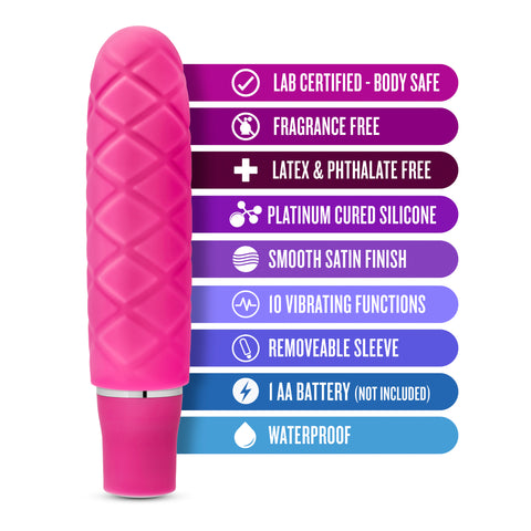 Luxe Cozi Mini Fuchia - Compact Vibrating Silicone Toy > Vibrators > Standard Vibrators
