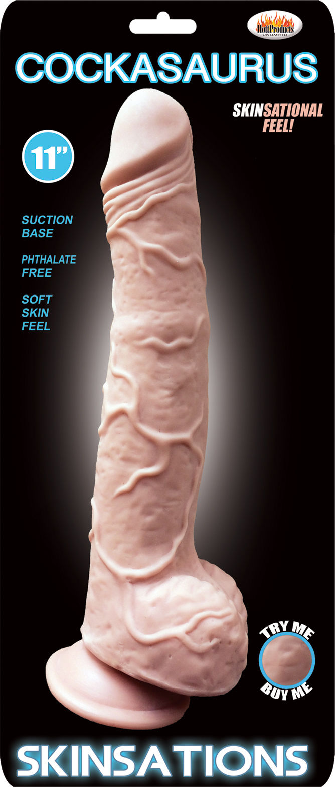 Skinsations Cockasaurus 11 Inch – Realistic Ultra Soft Dildo > Dildos > Large Dildos