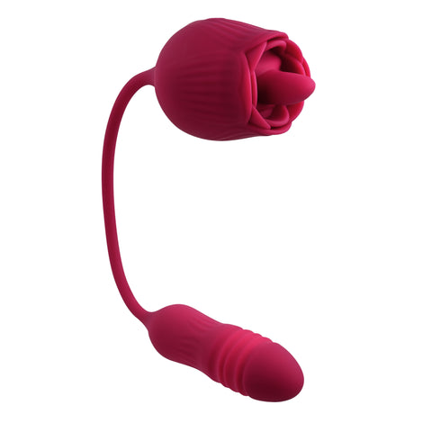 Wild Rose Flexible Dual-Ended Vibrator with 10 Speeds BULLETS