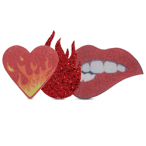 Flaming Hot Pack Nipple Pasties Disposable Adhesive Covers Pasties