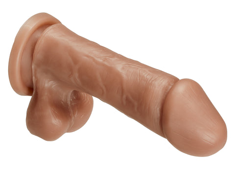 Cloud 9 Working Man 6 Inch Realistic Dong With Balls Tan Dongs Realistic