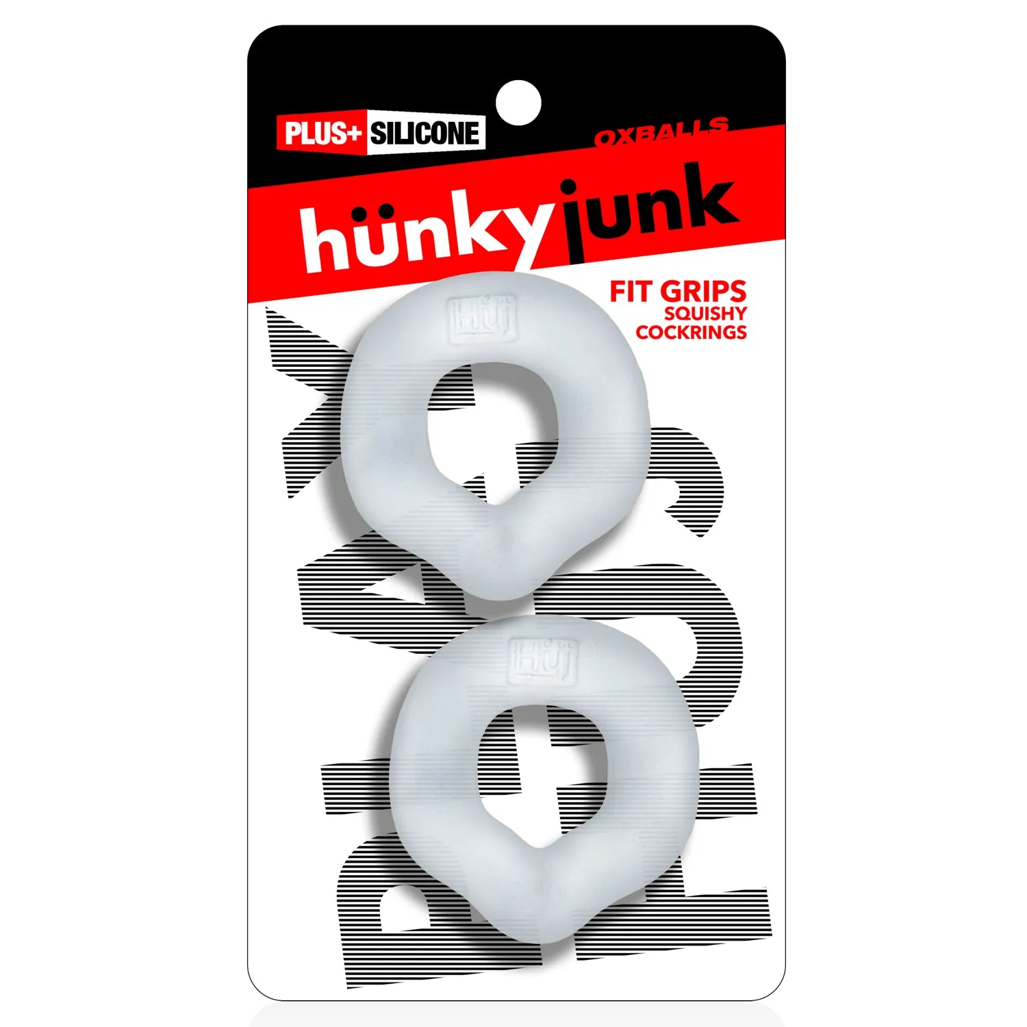 Fit Grips 2-Pack Ergo-Fit Cockrings Clear Clear > Cock Ring > Sets