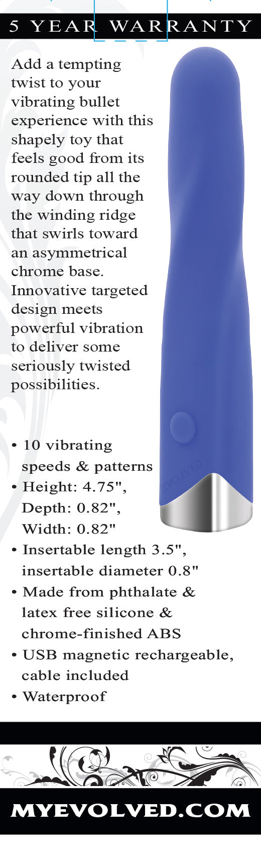 Evolved Twisted Temptation Vibrating Bullet Purple > Vibrators > Mini Vibrators